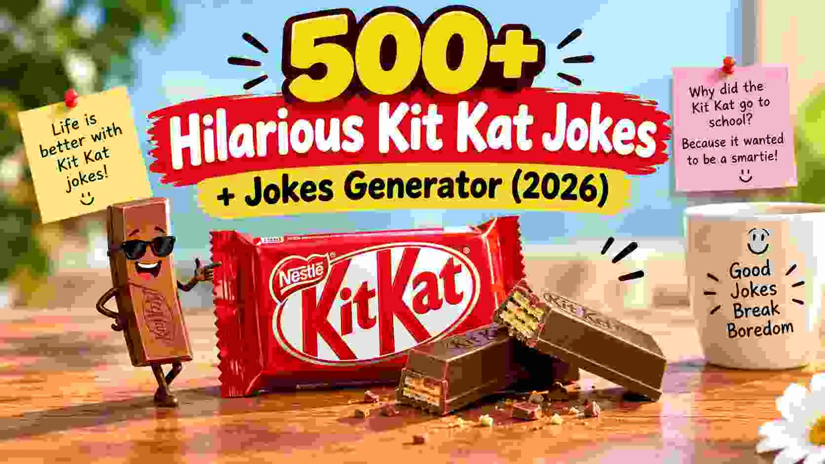 Hilarious Kit Kat Jokes + Jokes Generator