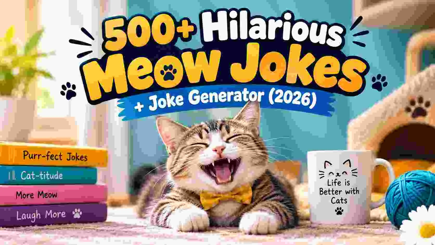 Hilarious Meow Jokes + Joke Generator