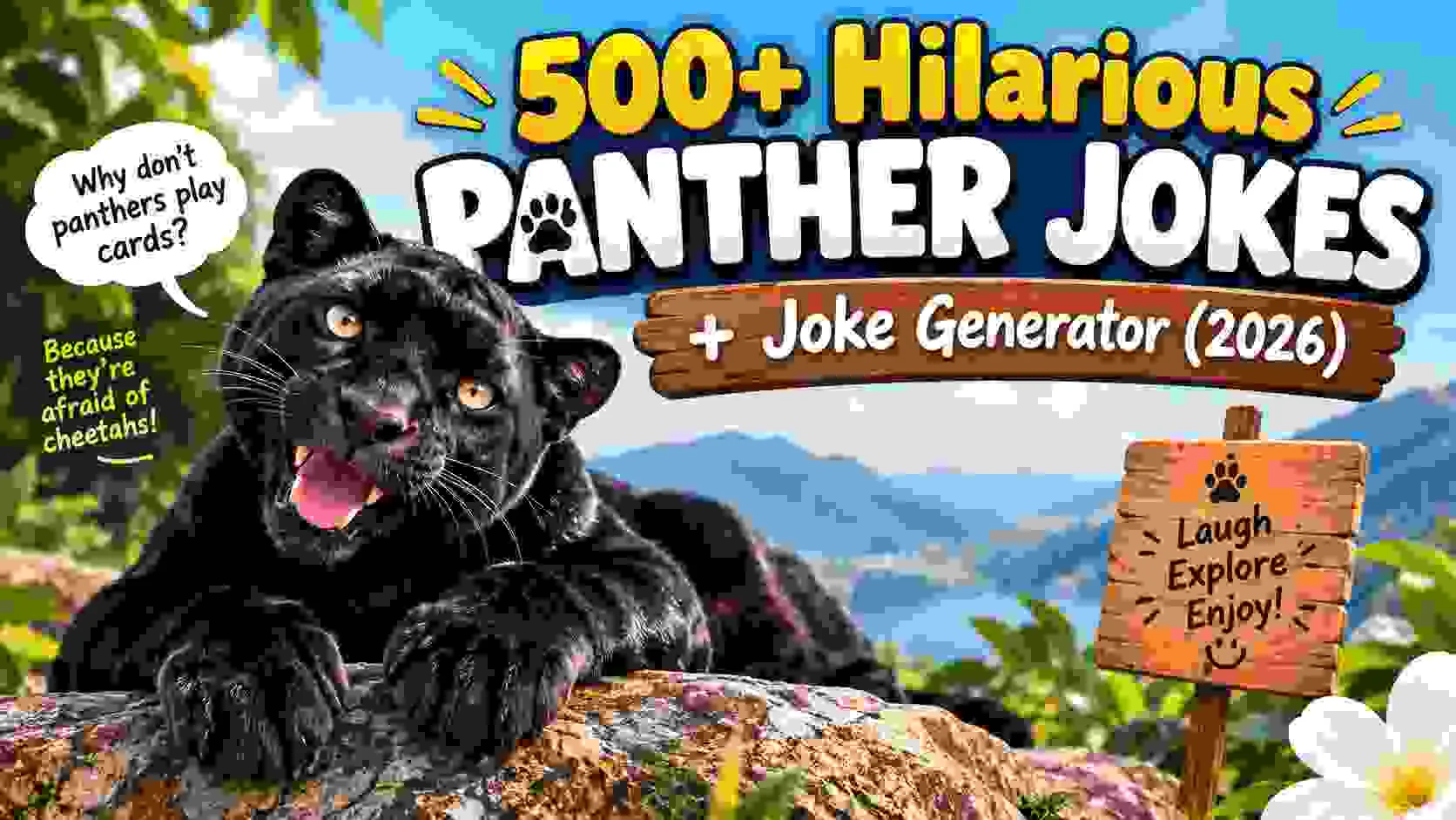 Hilarious Panther Jokes + Joke Generator