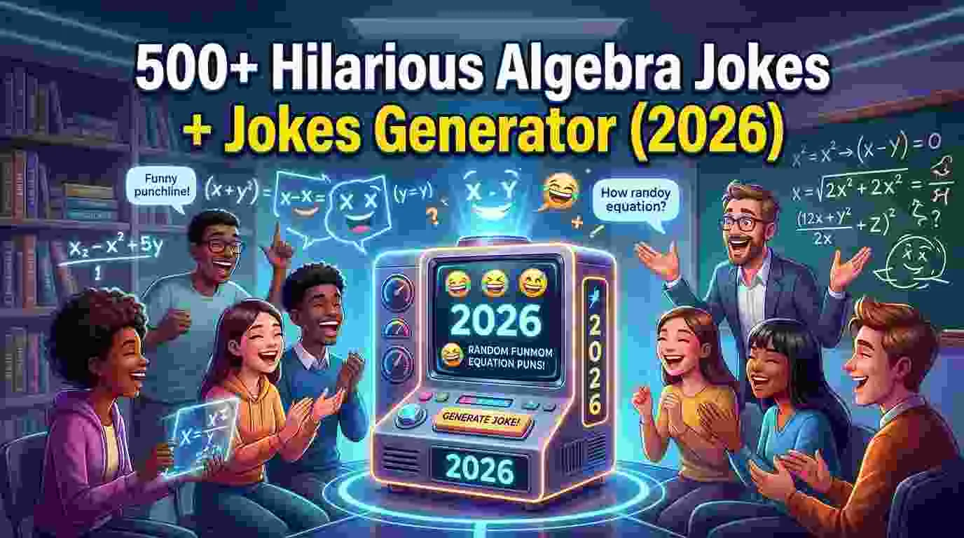 Hilarious Algebra Jokes + Jokes Generator