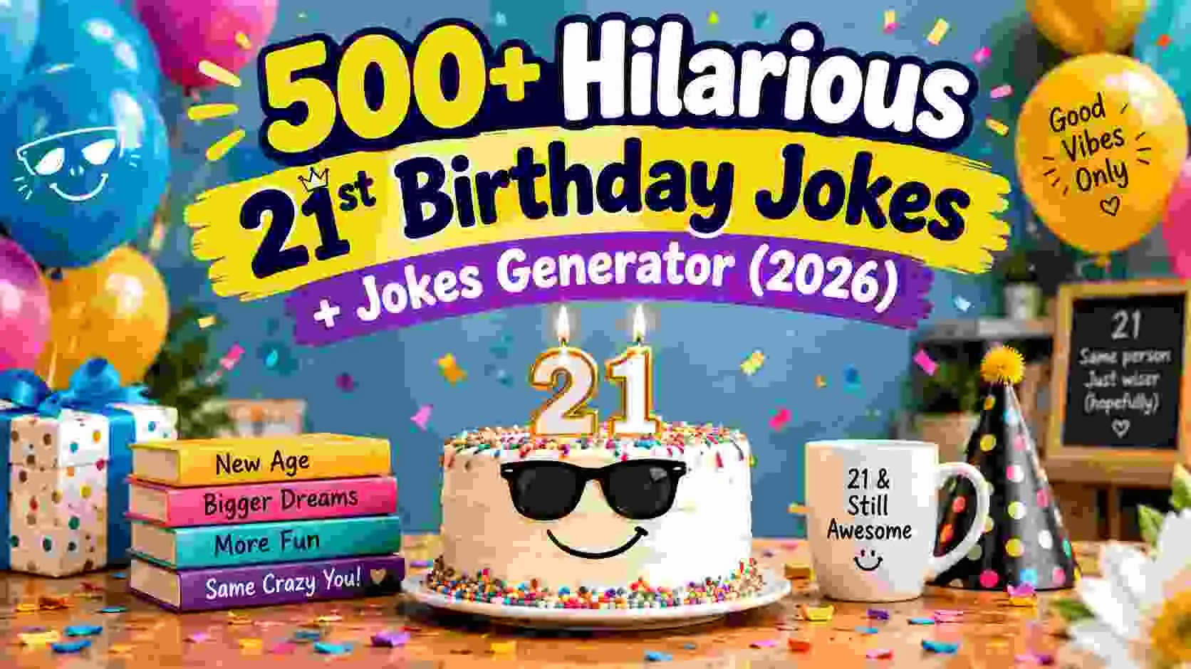 Hilarious 21St Birthday Jokes + Jokes Generator