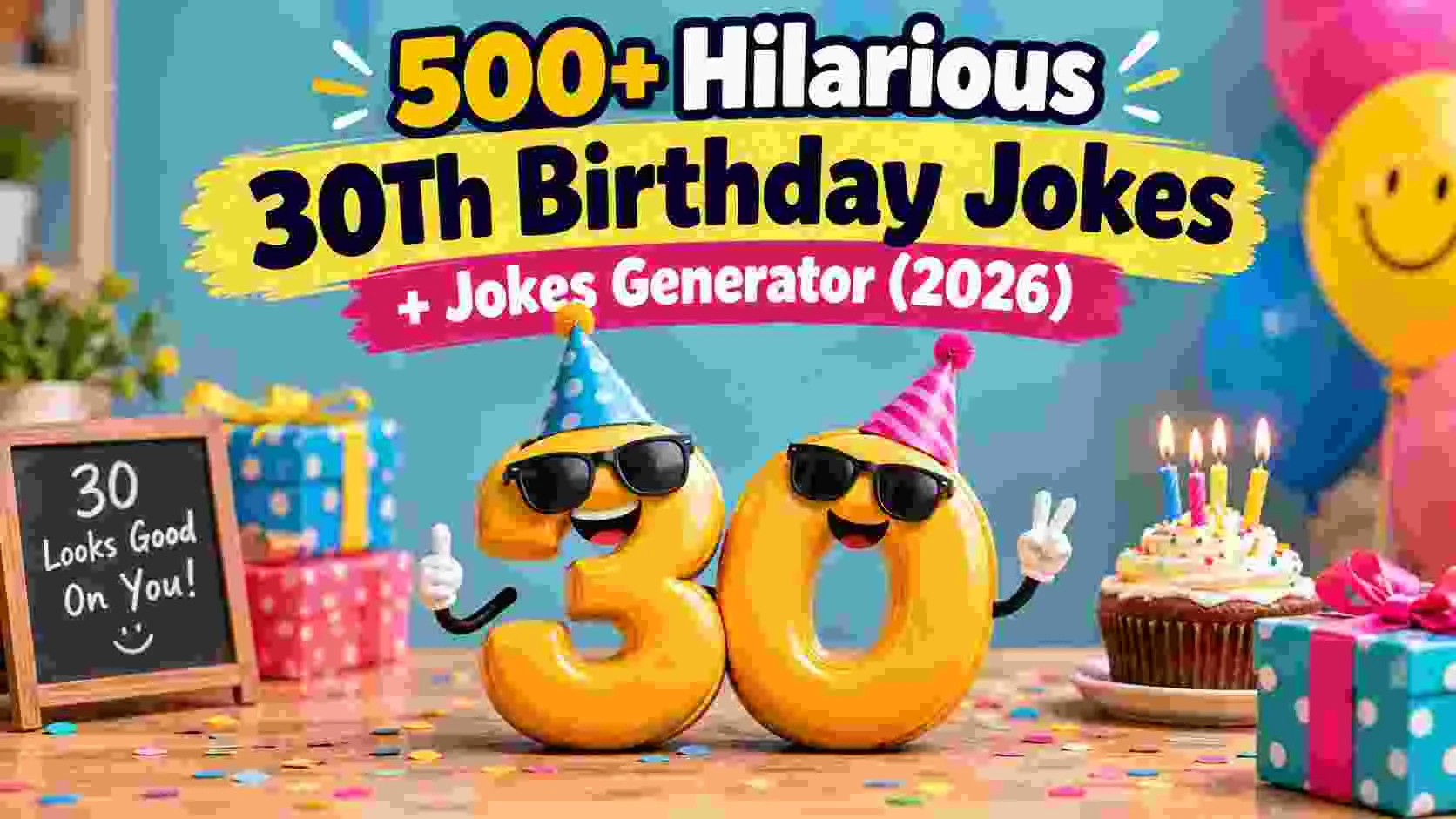 Hilarious 30Th Birthday Jokes + Jokes Generator
