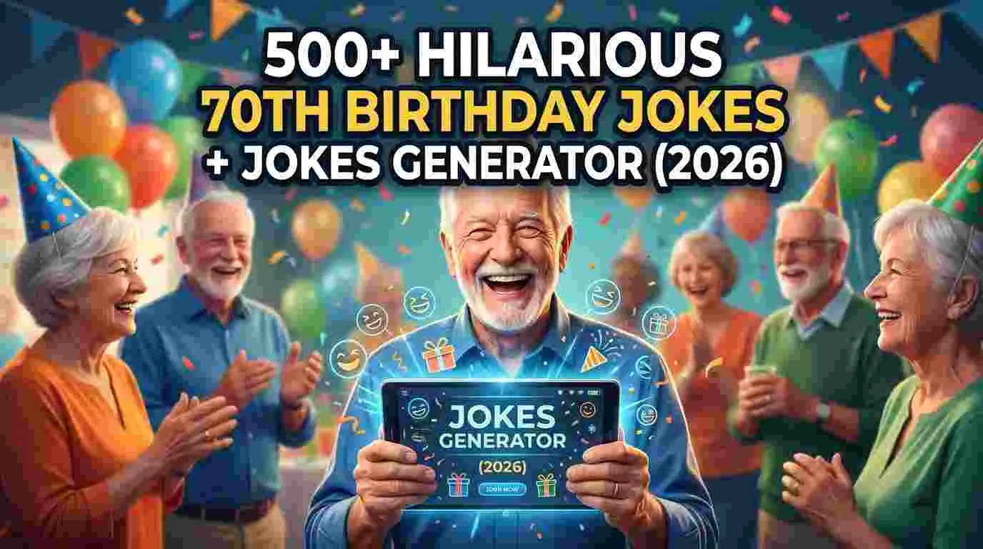 Hilarious 70Th Birthday Jokes + Jokes Generator