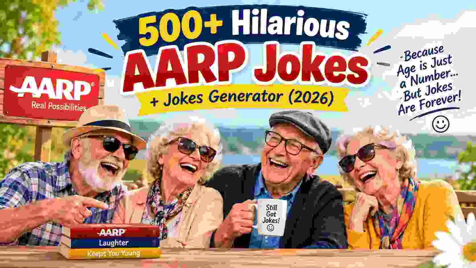 Hilarious AARP Jokes + Jokes Generator
