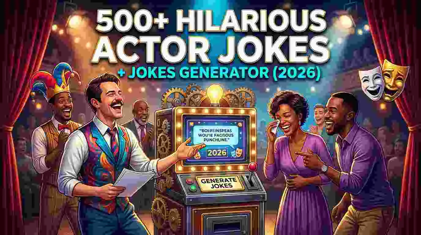 Hilarious Actor Jokes + Jokes Generator