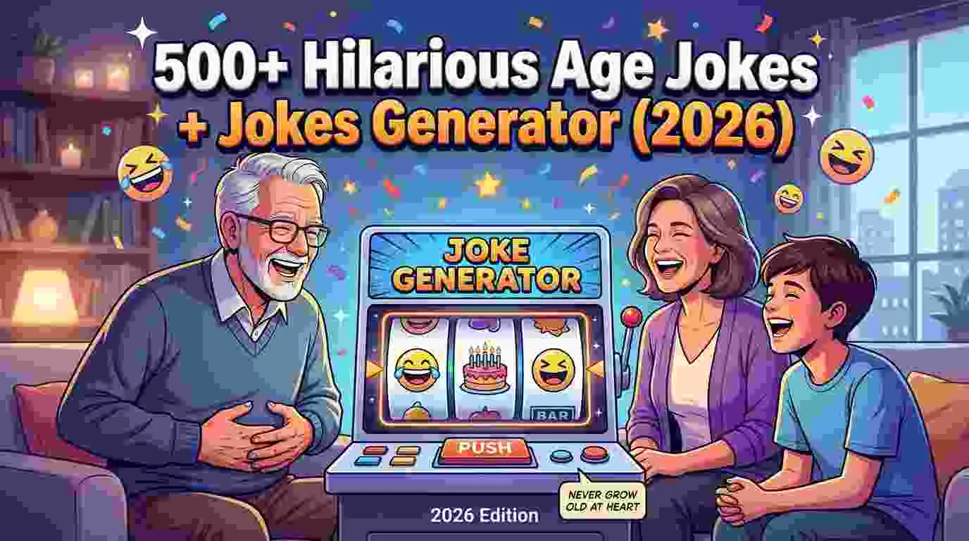 Hilarious Age Jokes + Jokes Generator