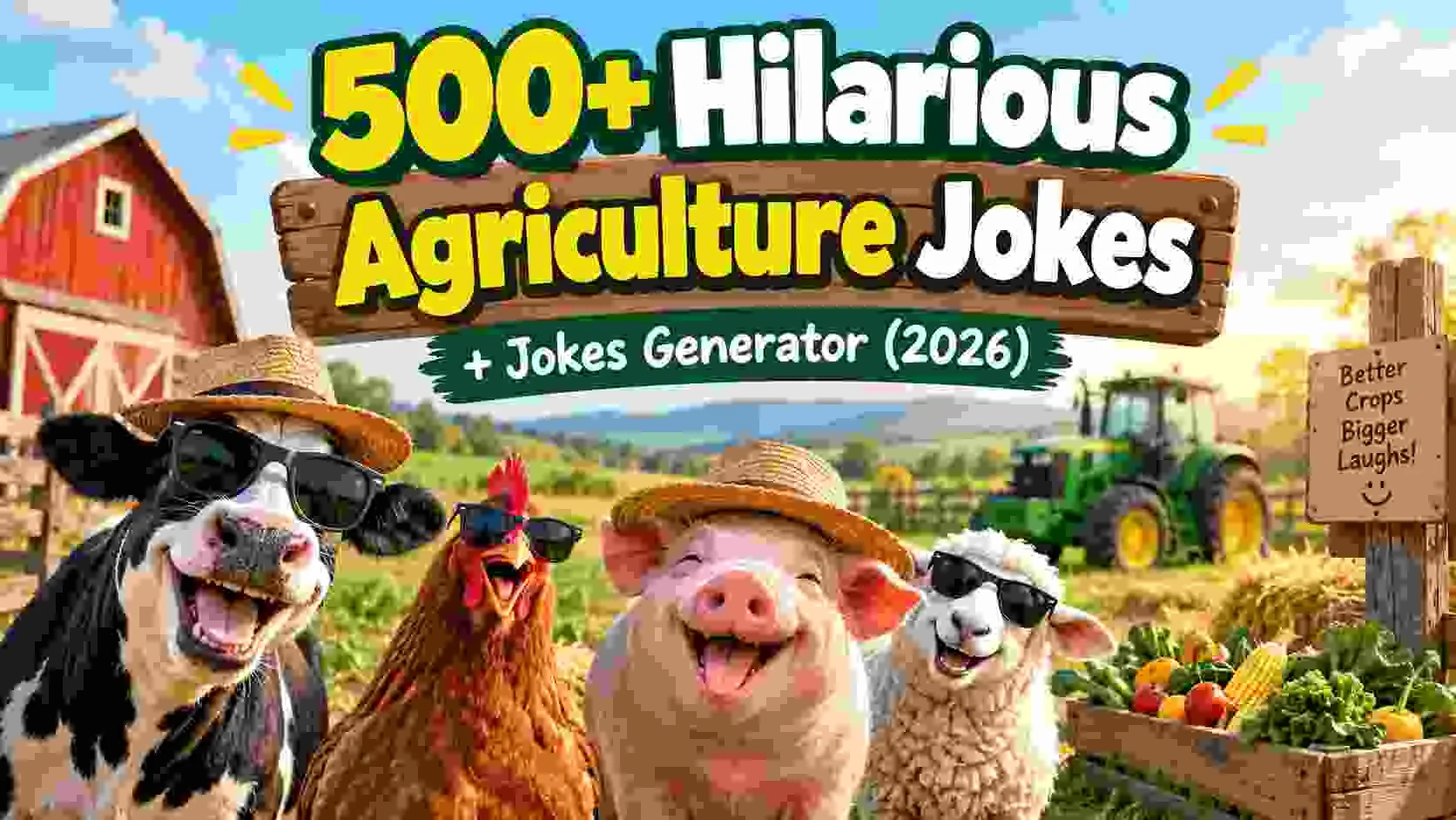 Hilarious Agriculture Jokes + Jokes Generator