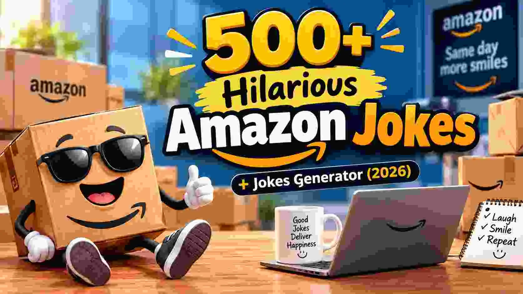 Hilarious Amazon Jokes + Jokes Generator
