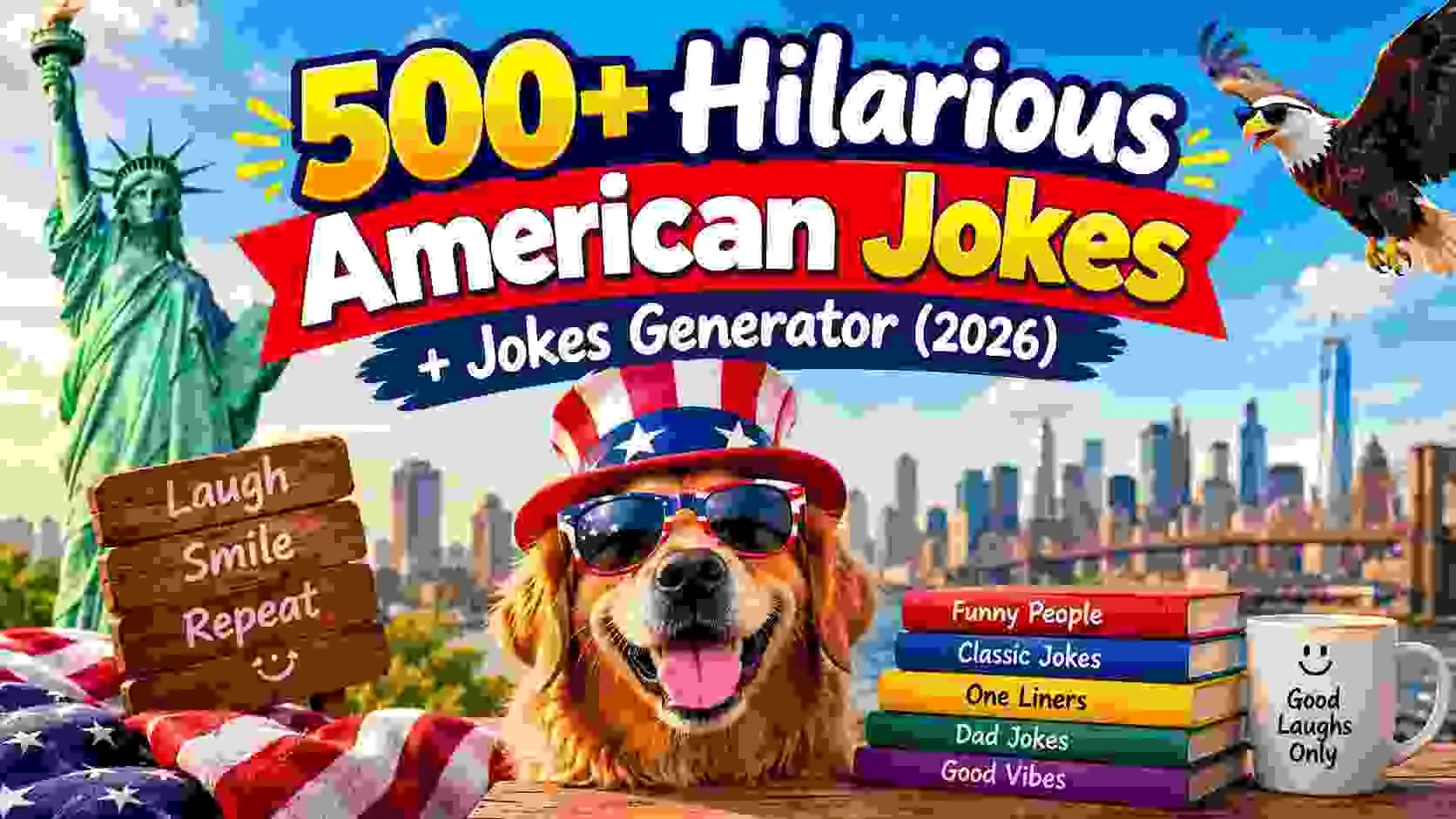 Hilarious American Jokes + Jokes Generator