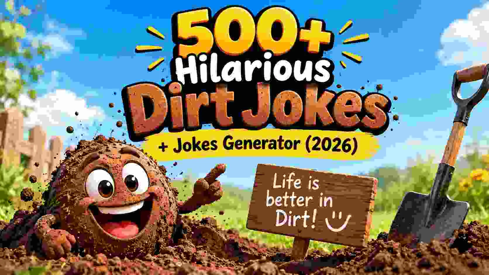 Hilarious Dirt Jokes + Jokes Generator