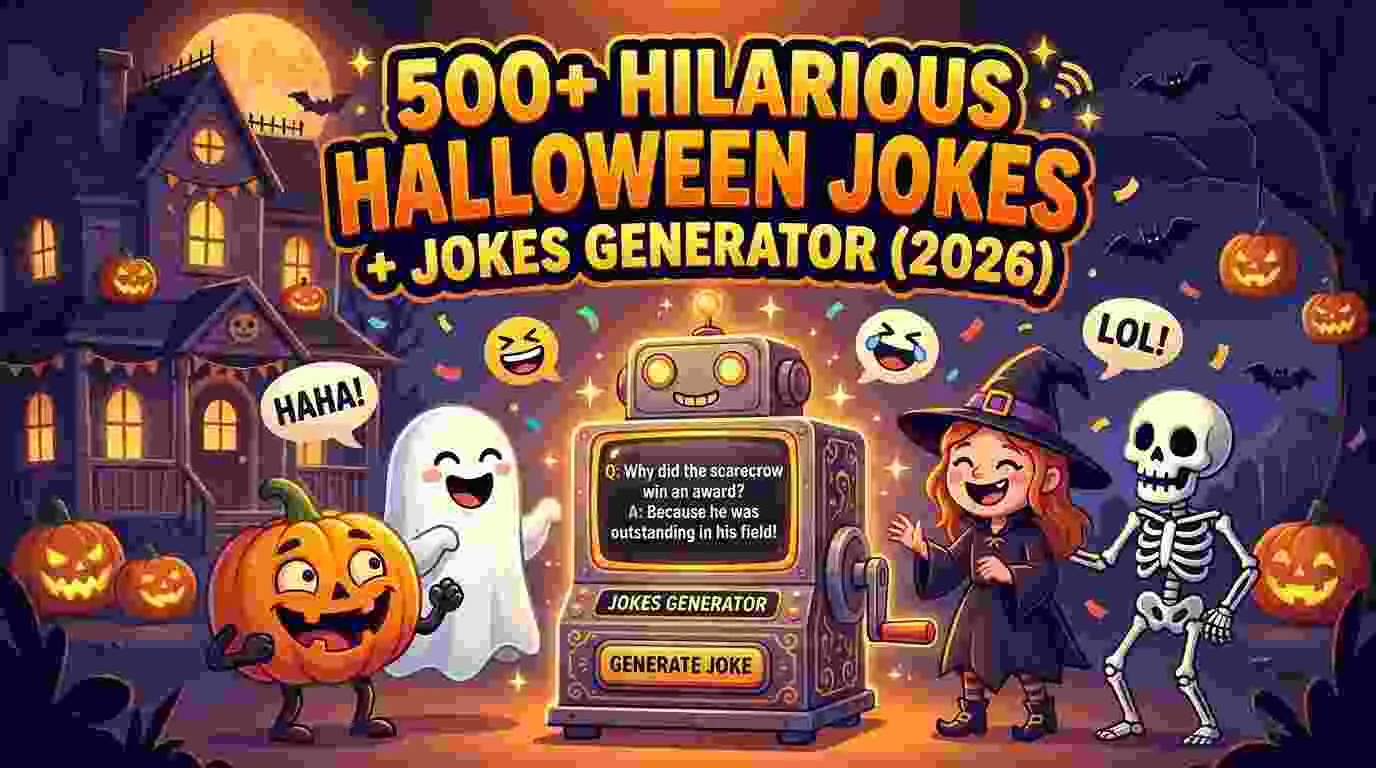 Hilarious Halloween Jokes + Jokes Generator