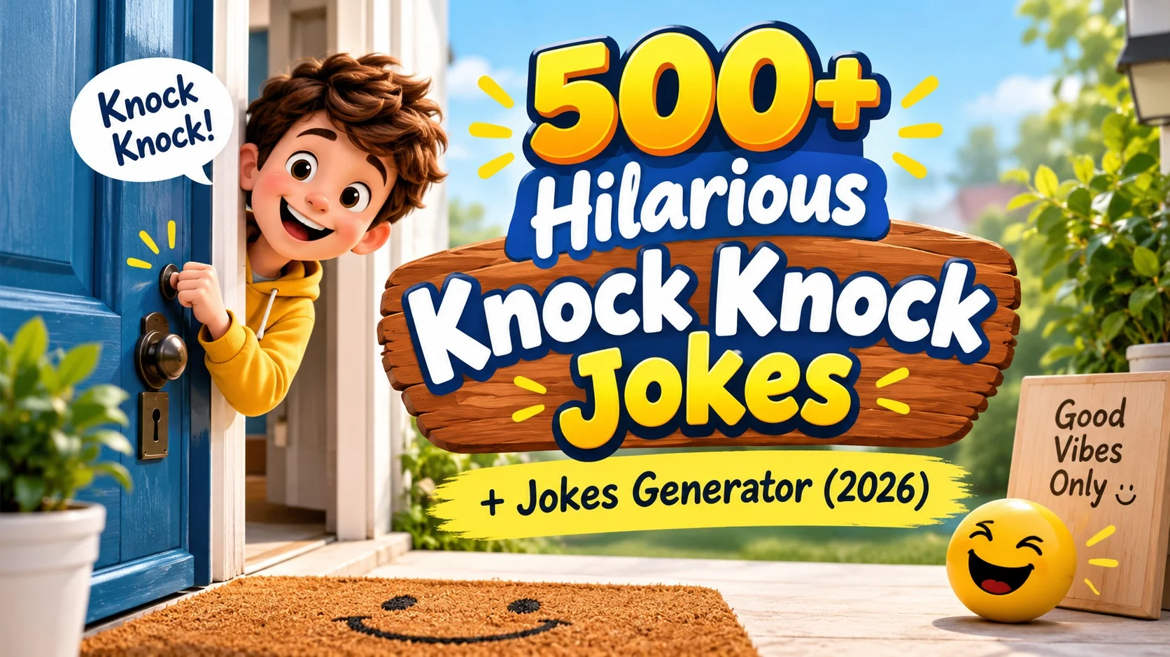 Hilarious Knock Knock Jokes + Jokes Generator