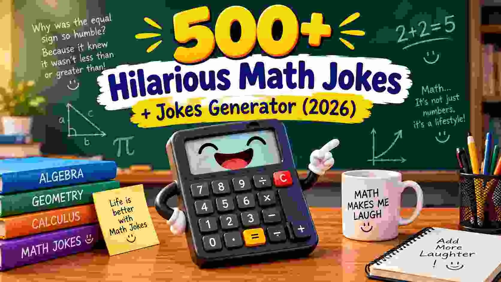 Hilarious Math Jokes + Jokes Generator