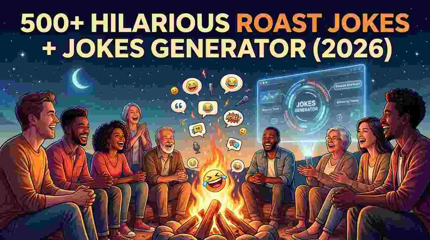 Hilarious Roast Jokes + Jokes Generator