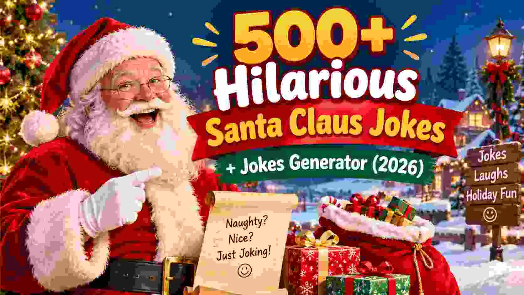 Hilarious Santa Claus Jokes + Jokes Generator