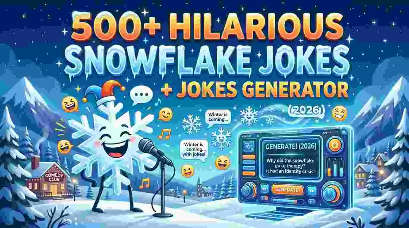 Hilarious Snowflake Jokes + Jokes Generator
