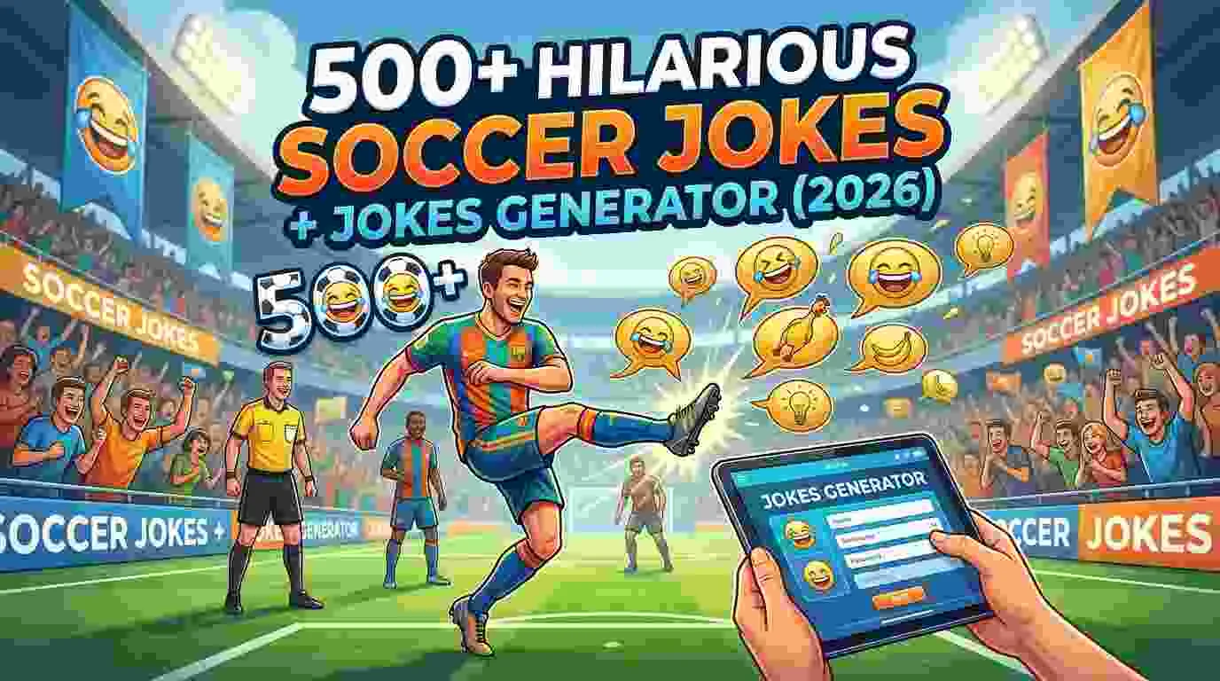 Hilarious Soccer Jokes + Jokes Generator