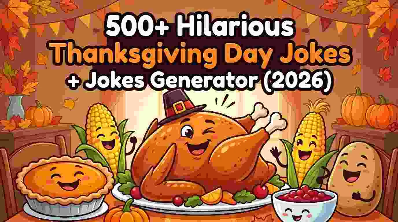 Hilarious Thanksgiving Day Jokes + Jokes Generator