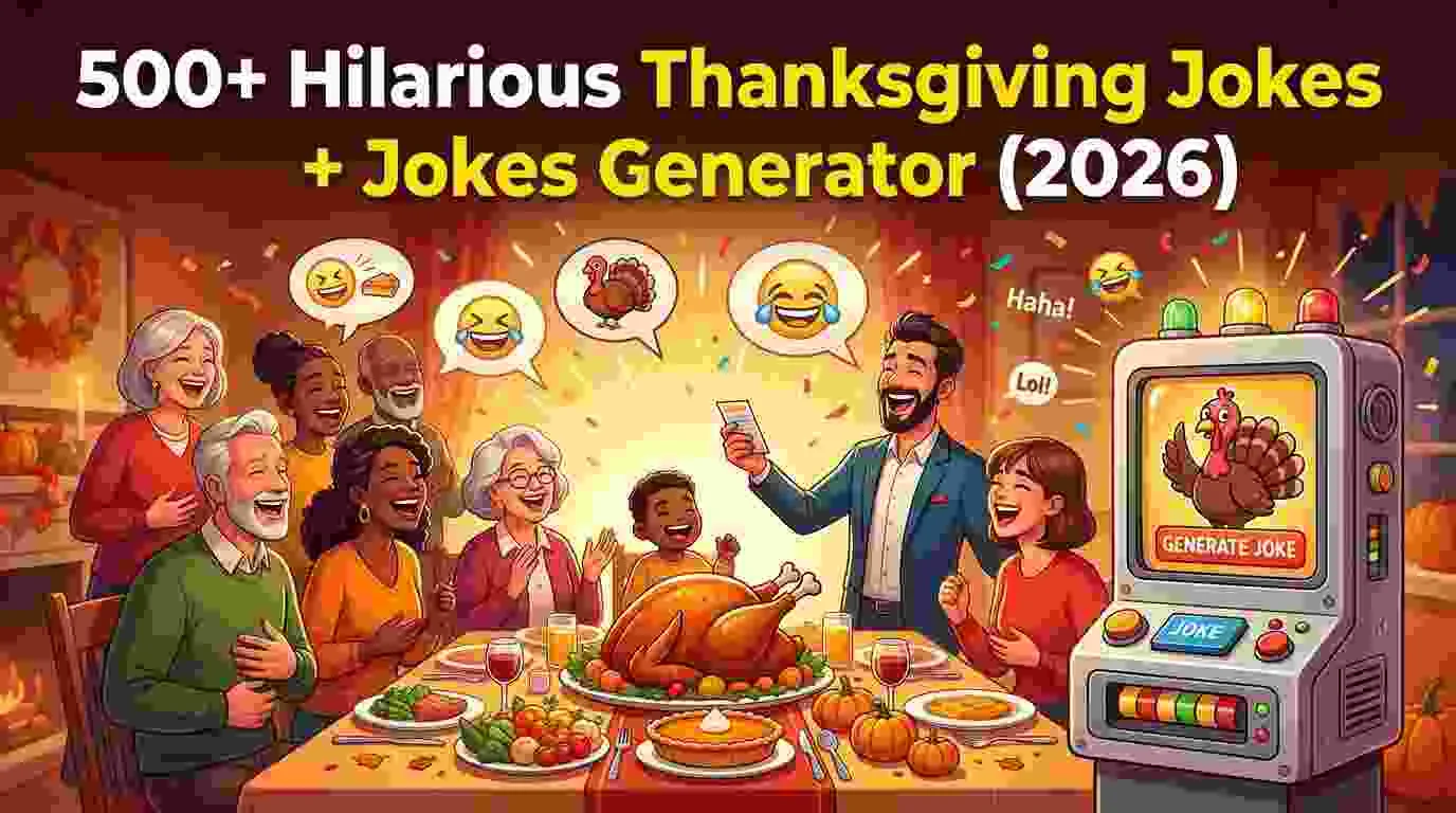 Hilarious Thanksgiving Jokes + Jokes Generator