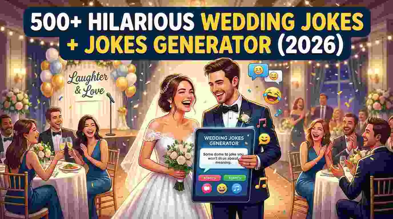 Hilarious Wedding Jokes + Jokes Generator