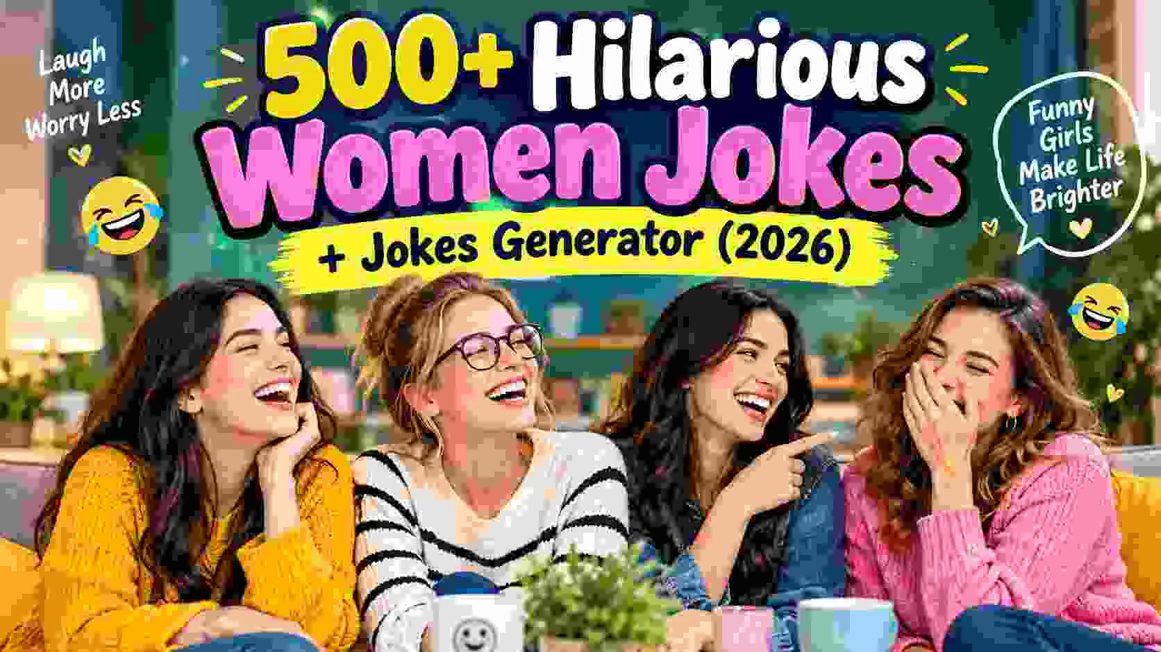 Hilarious Women Jokes + Jokes Generator
